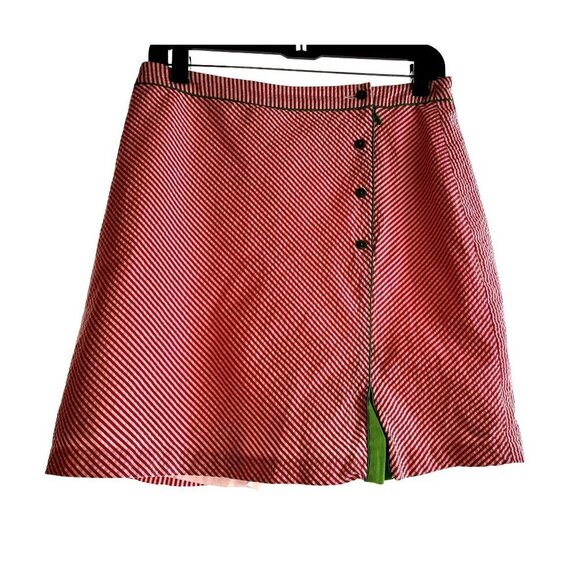 Tommy Hilfiger Golf Skort Pink & White Striped Golf Skirt Size 6 - Picture 2 of 8